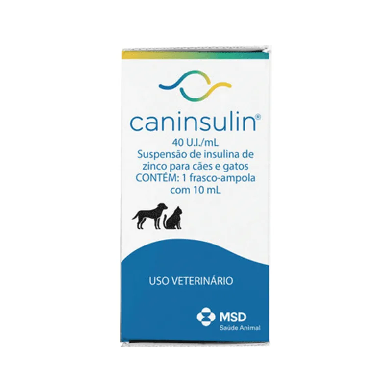 Caninsulin 40 U.I./ml para Cães e Gatos MSD 10 ml