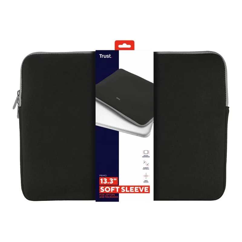 Capa para Notebook 13.3" Trust Primo Case Neoprene Resistente a Impactos Preto