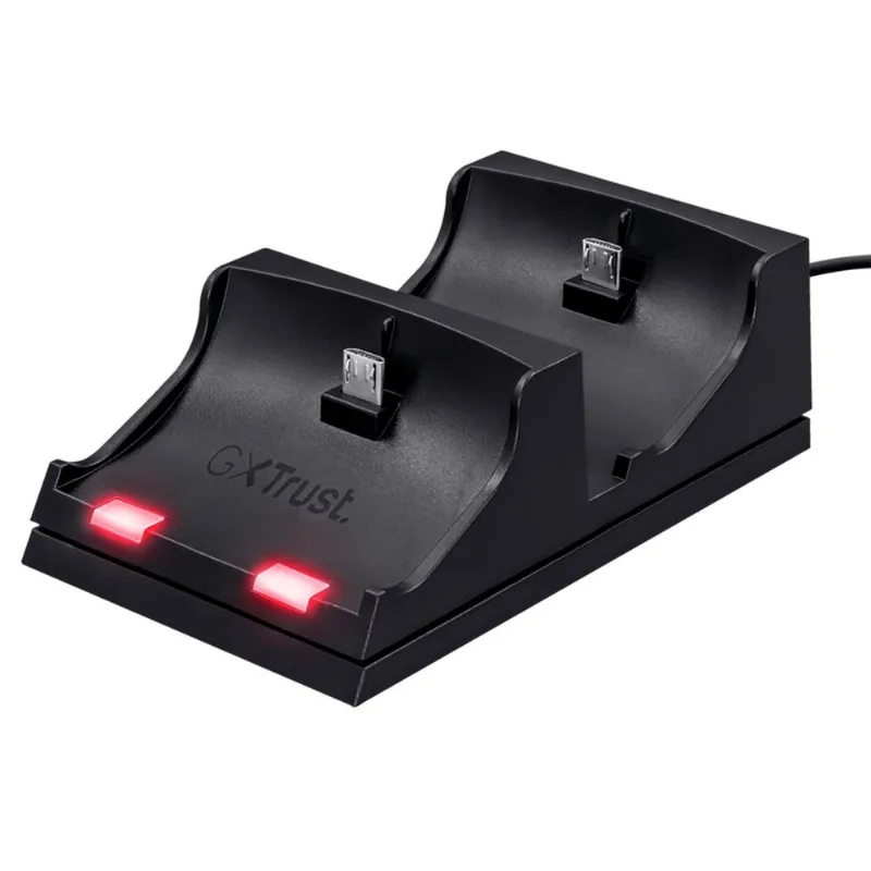 Carregador Trust Duplo Dock GXT 235 PS4 Dual Shock Preto 21681
