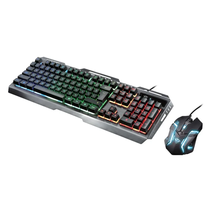 Kit Gamer Teclado e Mouse Trust GXT845 Tural - Não Disponível - Computadores E Informática