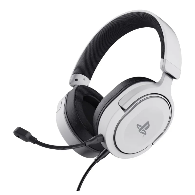 Headset Gamer GXTrust 498W Forta Licença Oficial PlayStation 5 Áudio 3D Branco