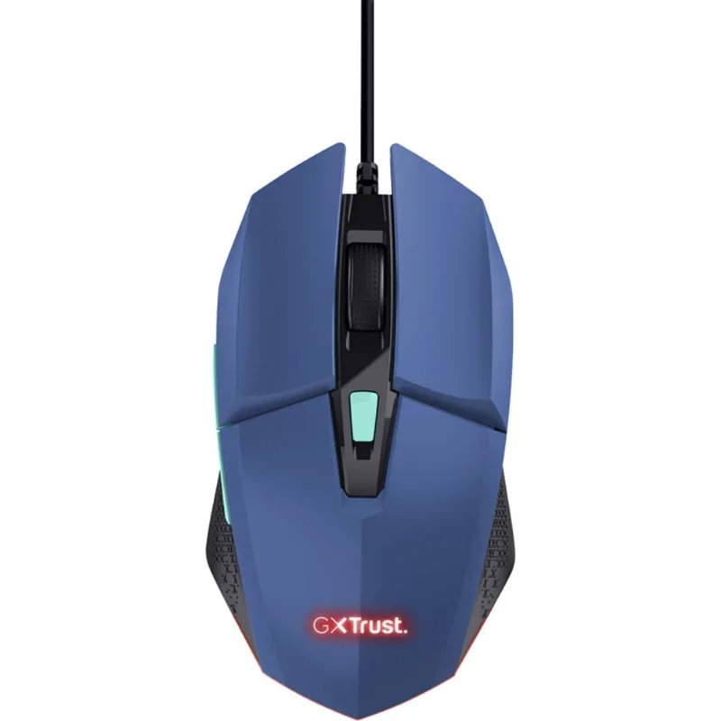 Mouse Gamer Trust GXT109 Felox Preto E Azul 25067