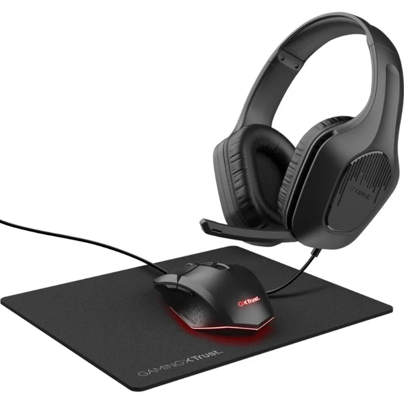Kit Gamer 3 Em 1 Trust Tridox Preto