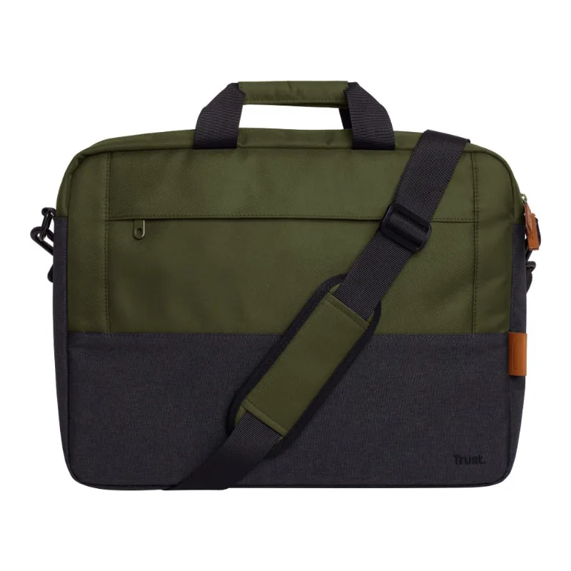 Bolsa para Notebook 16" Trust Lisboa Maleta Resistente com Alça de Ombro Verde