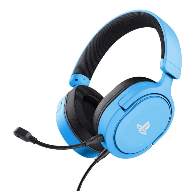 Headset Gamer GXTrust 498B Forta Licença Oficial PlayStation 5 Áudio 3D Azul