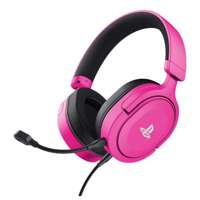 Headset Gamer GXTrust 498P Forta Licença Oficial PlayStation 5 Áudio 3D Rosa