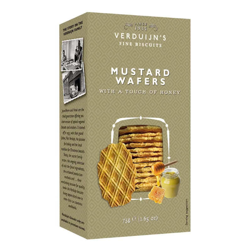 Biscoito de Queijo com Mostarda e Mel Verduijn's 75g
