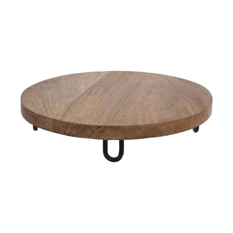 Tábua Para Servir Madeira De Mangueira Natural A55500020 Hasiera 29 X 29 Cm