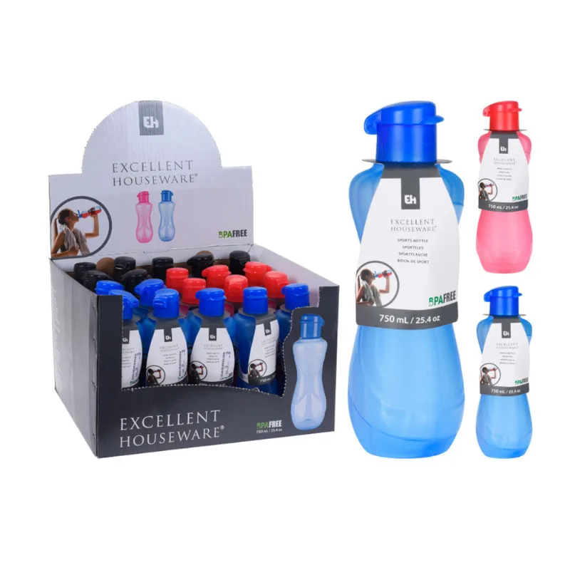 Garrafa Plástica Para Água Eh Sortida 750ml