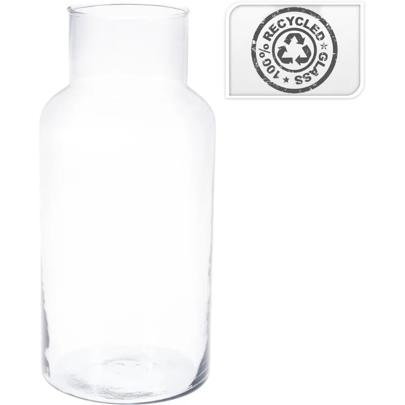 Vaso decorativo 16X30Cm Vidro Hasiera