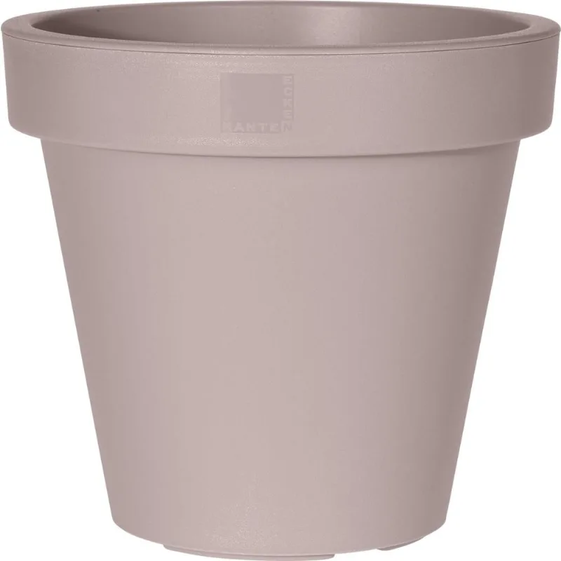 Vaso De Planta Redondo Hasiera Cinza 40Cm Polipropileno Hasiera