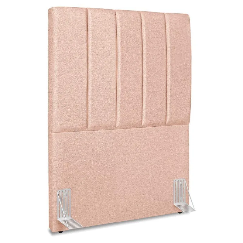 Cabeceira Solteiro 100 Cm Com Frame Dalia Linho Rose Artte Rose
