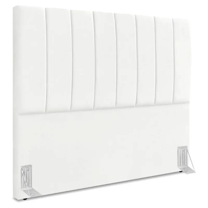 Cabeceira Casal 140 Cm Com Frame Dalia Suede Branco Artte Branco