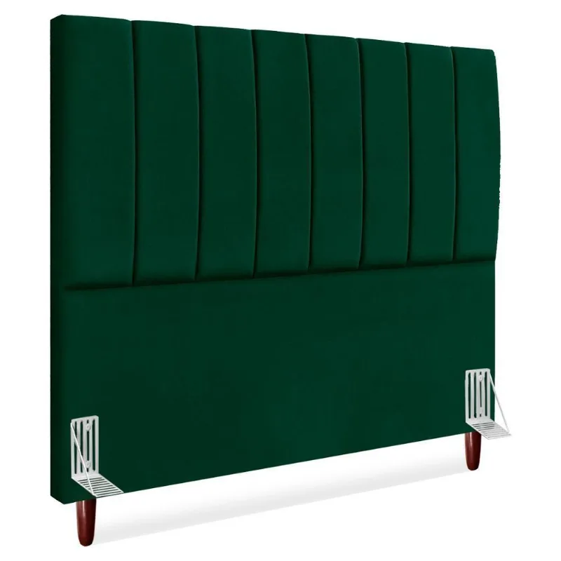 Cabeceira Queen 160 Cm Com Frame Carla Suede Verde Artte Verde