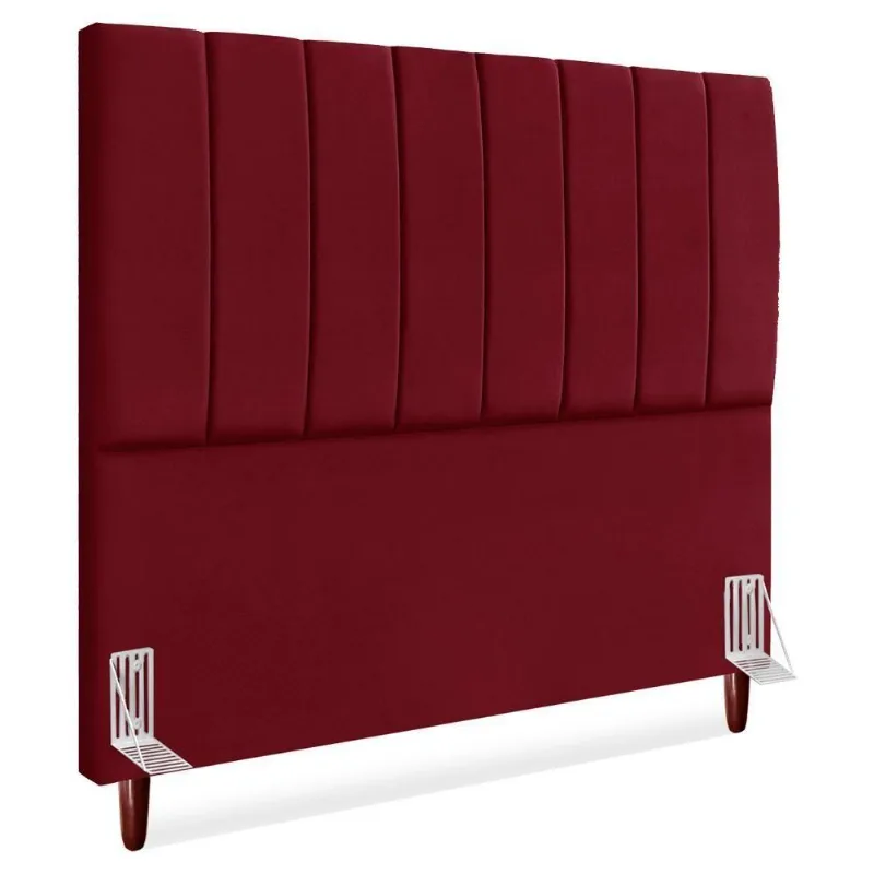 Cabeceira Queen 160 Cm Com Frame Carla Suede Vinho Artte Vinho