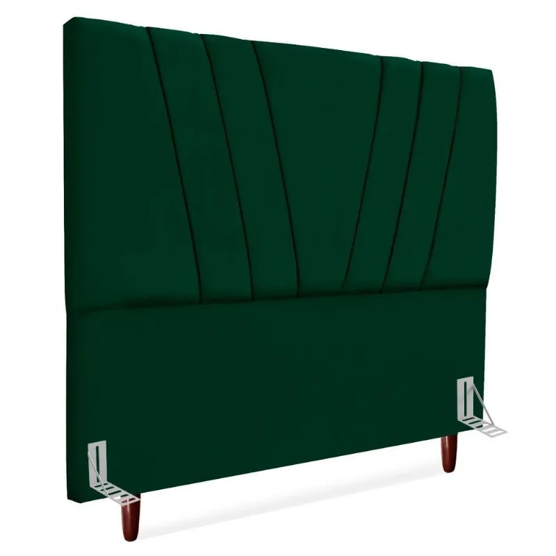 Cabeceira Queen 160 Cm Com Frame Belgica Suede Verde Artte Verde