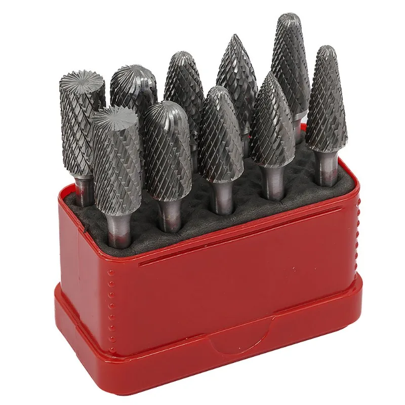 Conjunto de Limas Rotativas Corte Duplo 10 Peças Euroboor RBS.1010 RBS.1010