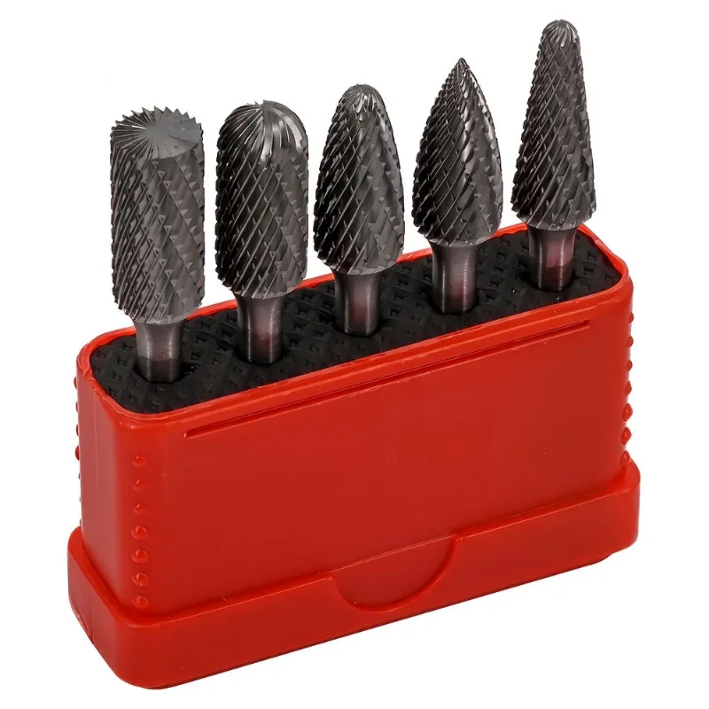 Conjunto de Limas Rotativas Corte Duplo 5 Peças Euroboor RBS.0510 RBS.0510