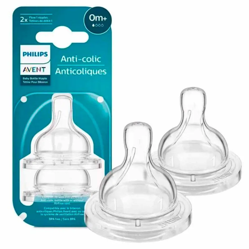 Bico de Mamadeira Philips Avent Fluxo Variável Anti-Colic 3m+