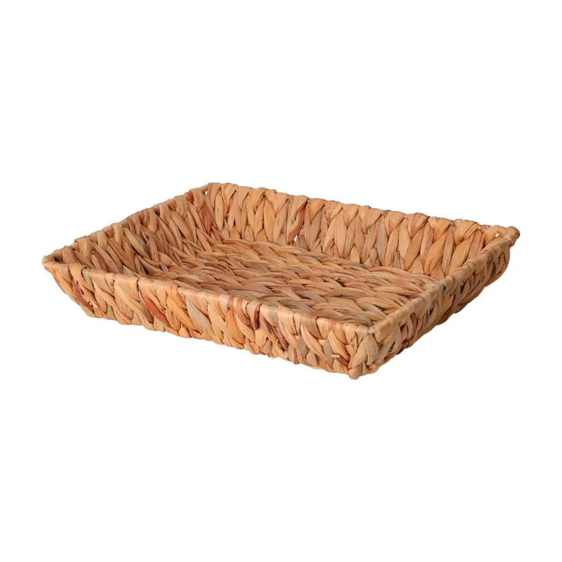 Cesto Retangular Em Palha Nat 33X26X6Cm Hasiera