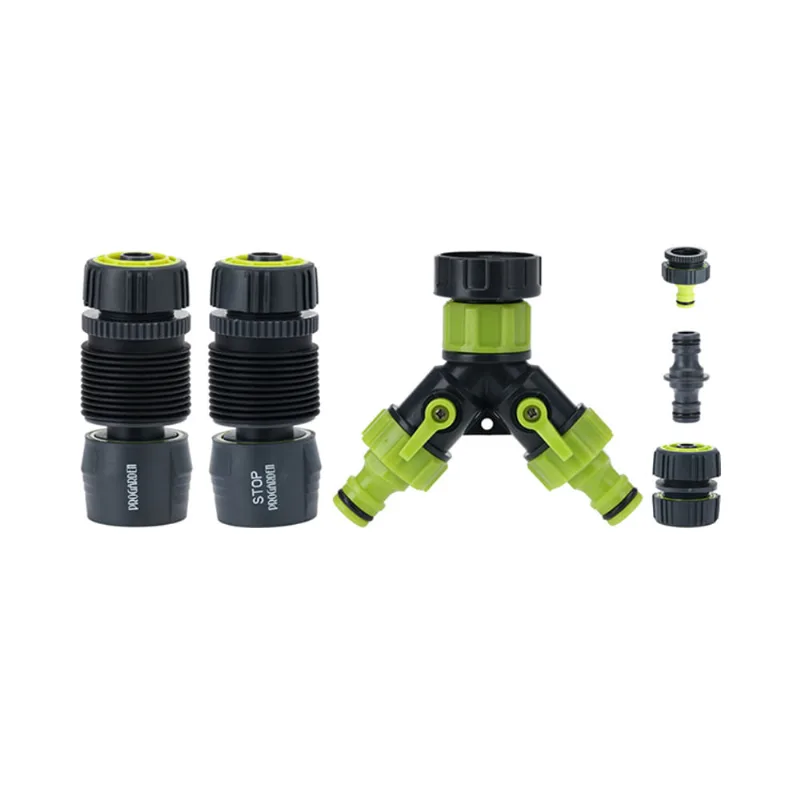 Kit Adaptador Mangueira 6 Peças Preto/verde Hasiera