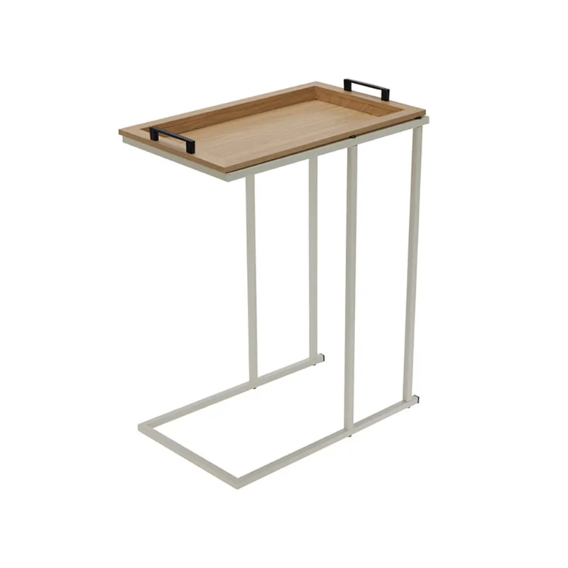 Mesa De Apoio Lateral Off White 28x60cm Hasiera