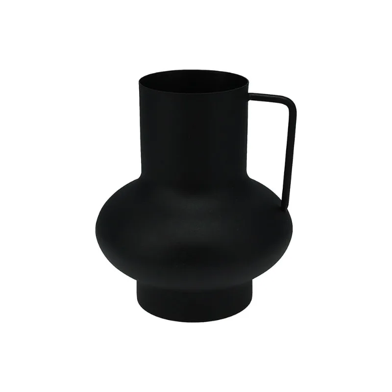 Vaso Decorativo Preto Fz1002020 Hasiera 15 Cm