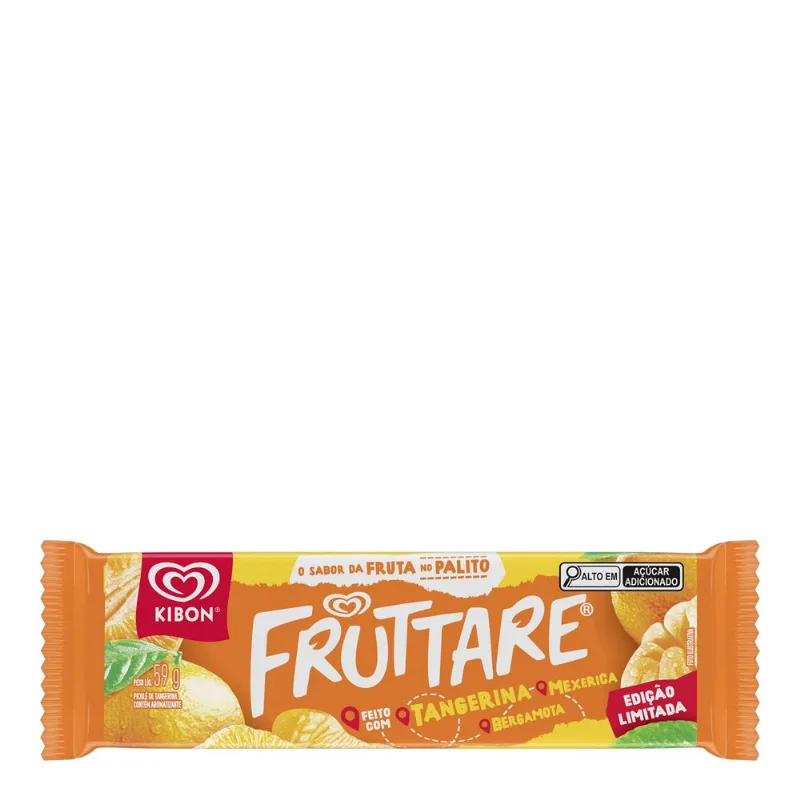 Sorvete Picolé Kibon Fruttare Tangerina 59g