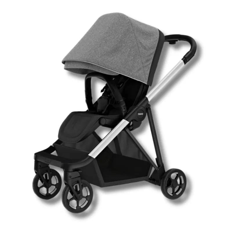 CARRINHO DE BEBE SHINE MELANGE GREY/ALUMINIO - THULE