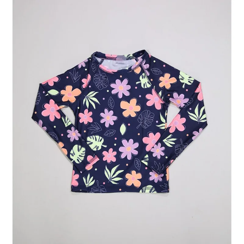 Camiseta Floral - 25988 De 4 a 10 anos Marinho - 6