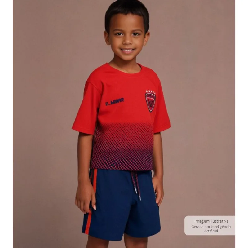 Conjunto Football - 36545 Vermelho - 12