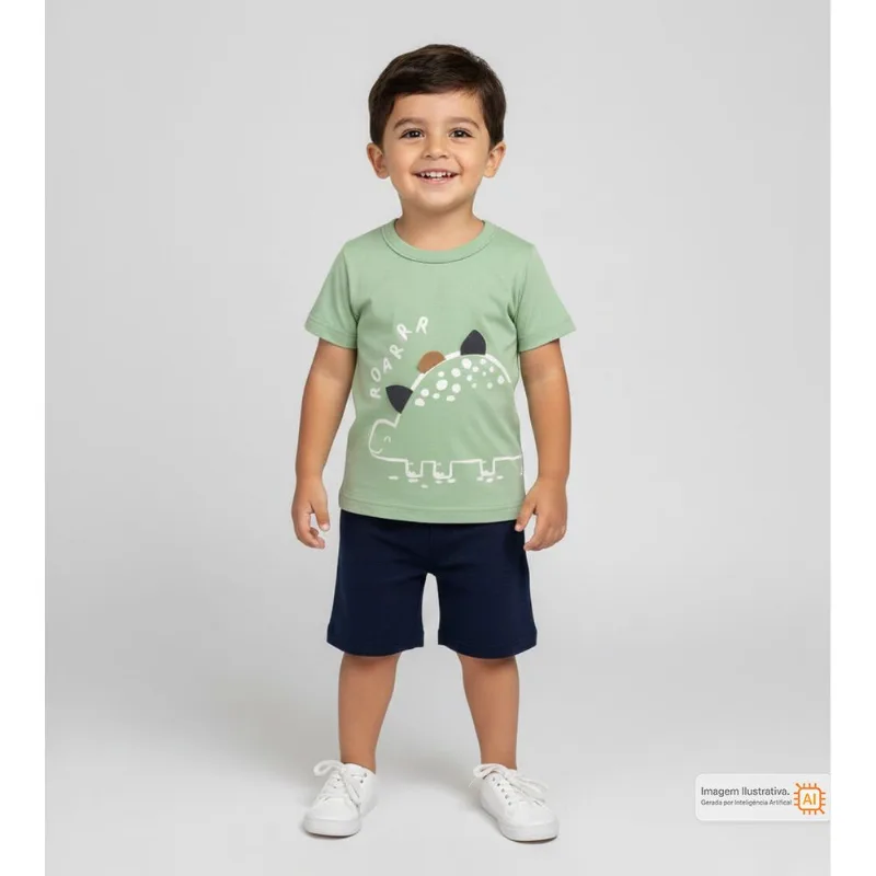 Conjunto Dino Verde - 1