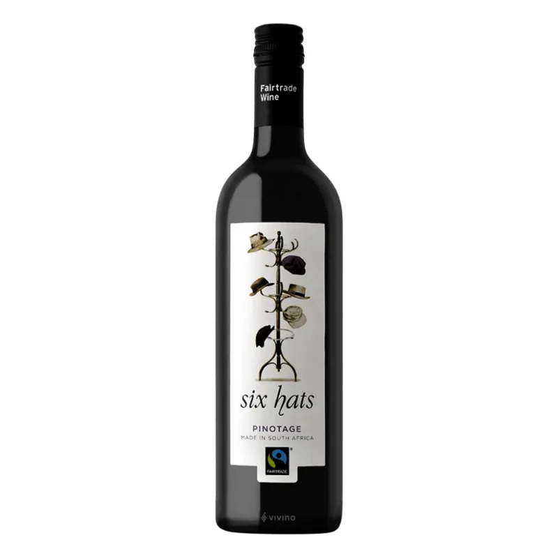 Vinho Africano Six Hats Pinotage Tinto 750ml