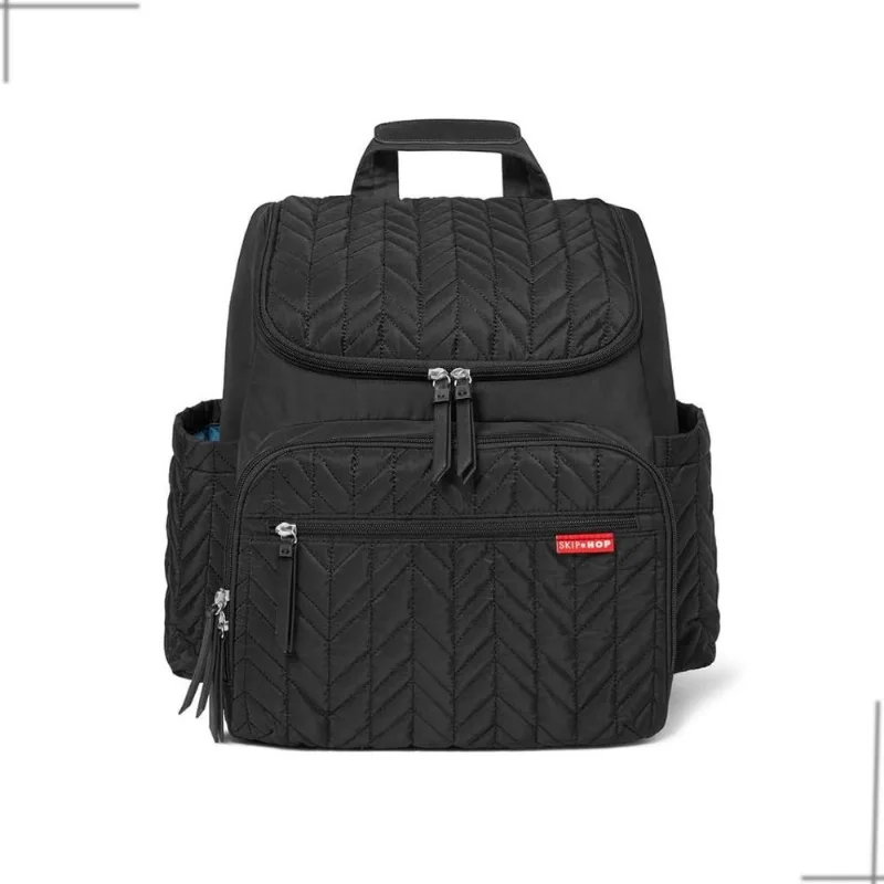 Bolsa Mochila Maternidade Forma Preto Skip Hop
