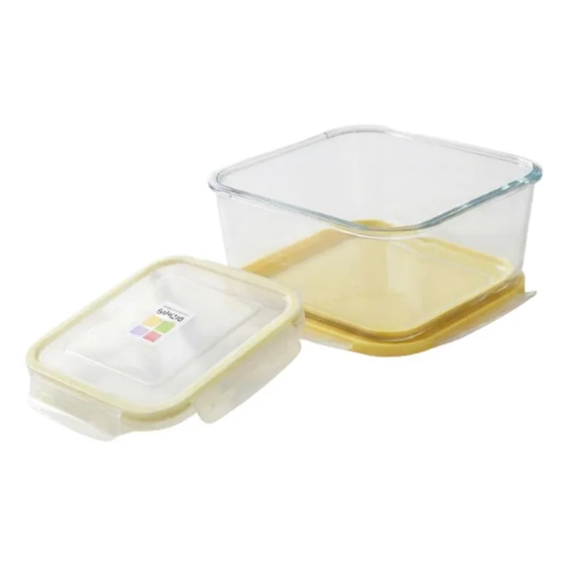 Pote Hermético Hudson Quadrado Transparente Fosco 1,1L (MP)