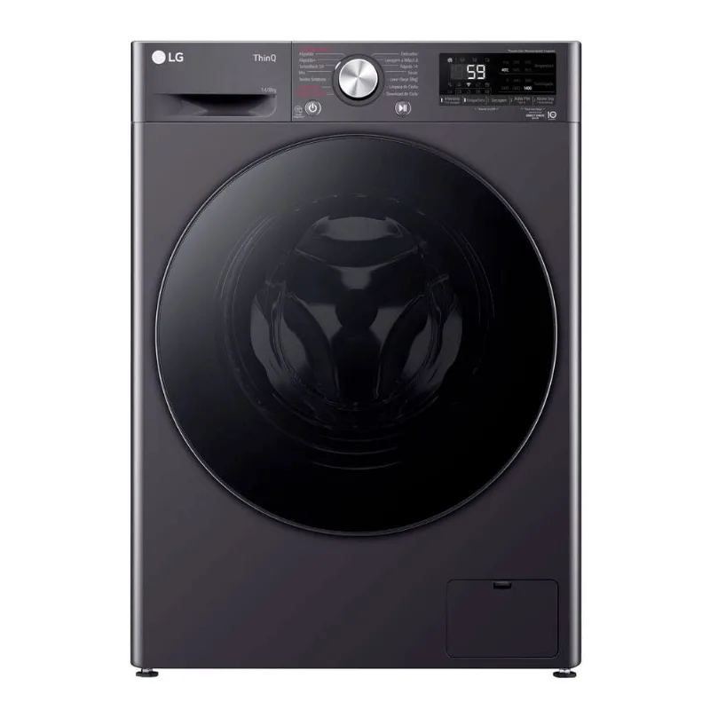 Lava e Seca LG Smart VC4 14kg Titanium com Inteligência Artificial AI DD CV5014MC4A 127V