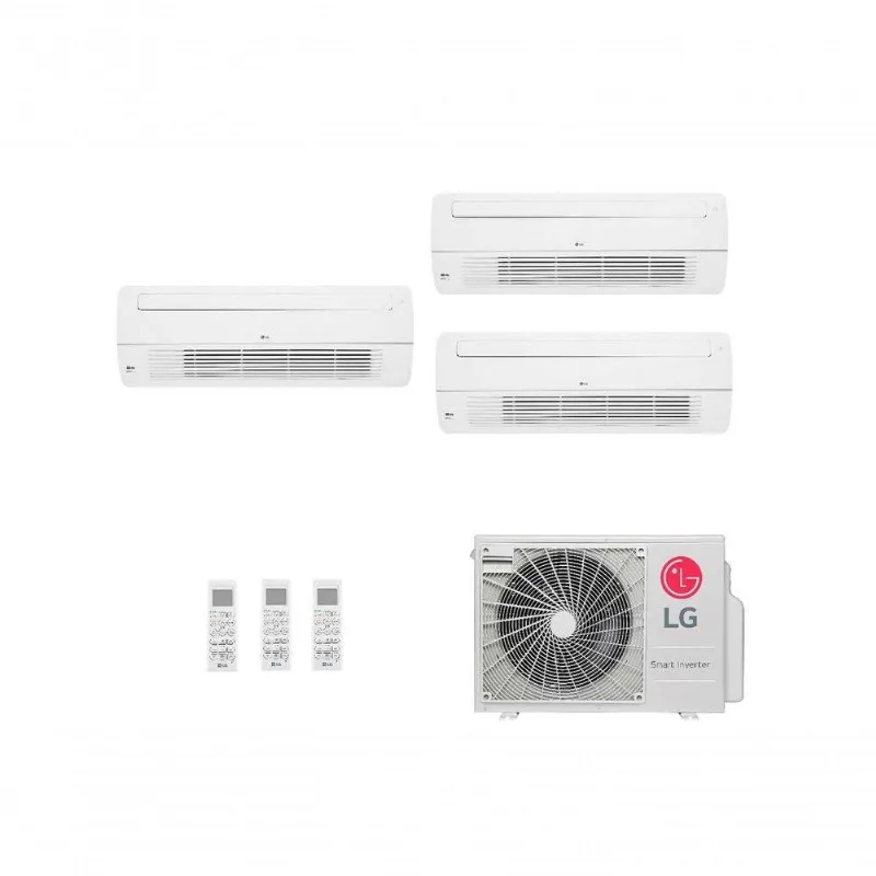 Ar Condicionado Multi Split Lg 3 Ambientes (cassete 1 Via 1x9, 2x12) - Quente/frio Wi-fi 220v