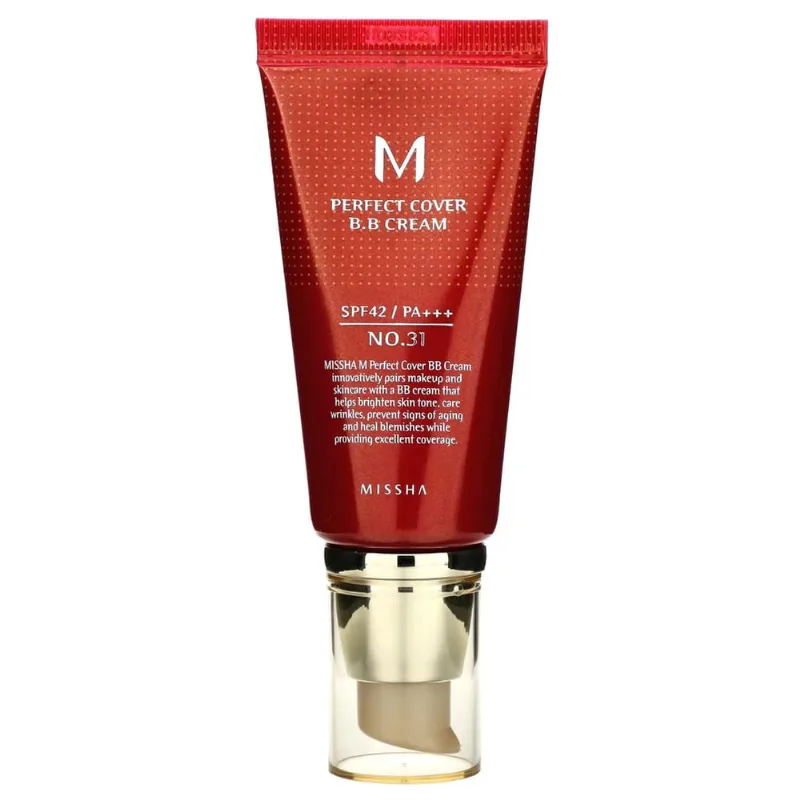 Base Bb Cream 50G Missha Perfect Cover 31 Spf42 Pa + + + 50G