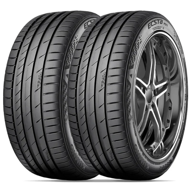 Kit 2 Pneu Aro 19 245/40R19 Kumho 98Y TL Ecsta PS71