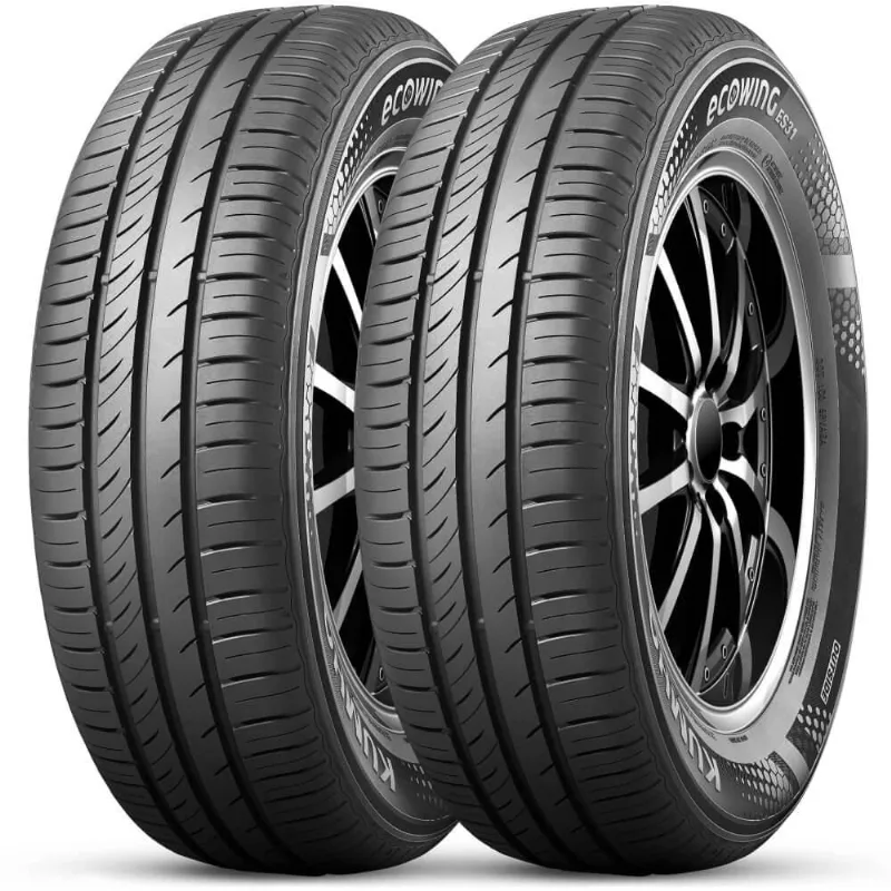 Kit 2 Pneu Aro 15 195/60R15 Kumho 88H tl Ecowing Es31