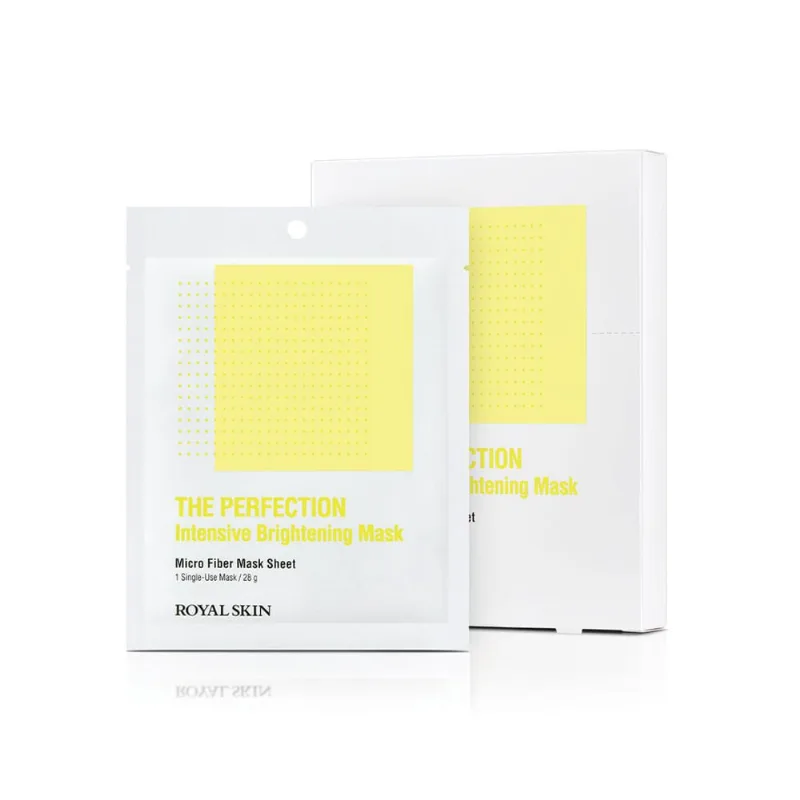 Máscara Facial Clareadora Microfibra - Royal Skin The Perfection Brightening