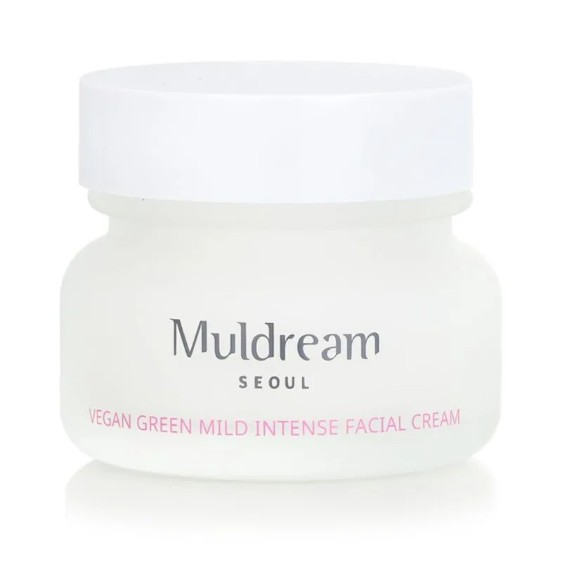 Creme facial Muldream Vegan Green Mild Intense para pele seca