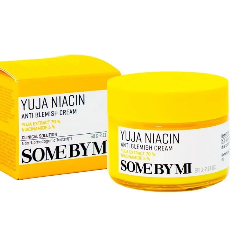Yuja Niacin Anti Blemish Cream 60g - Some by Mi