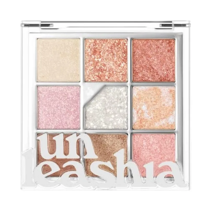 Unleashia Glitterpedia Sombra para os Olhos Paleta Maquiagem para os olhos Ponto Maquiagem Vegana Cosméticos Cosméticos coreanos Diariamentefoscoglitter festa diária glitter glitter (NO.1 Todo o Glitt