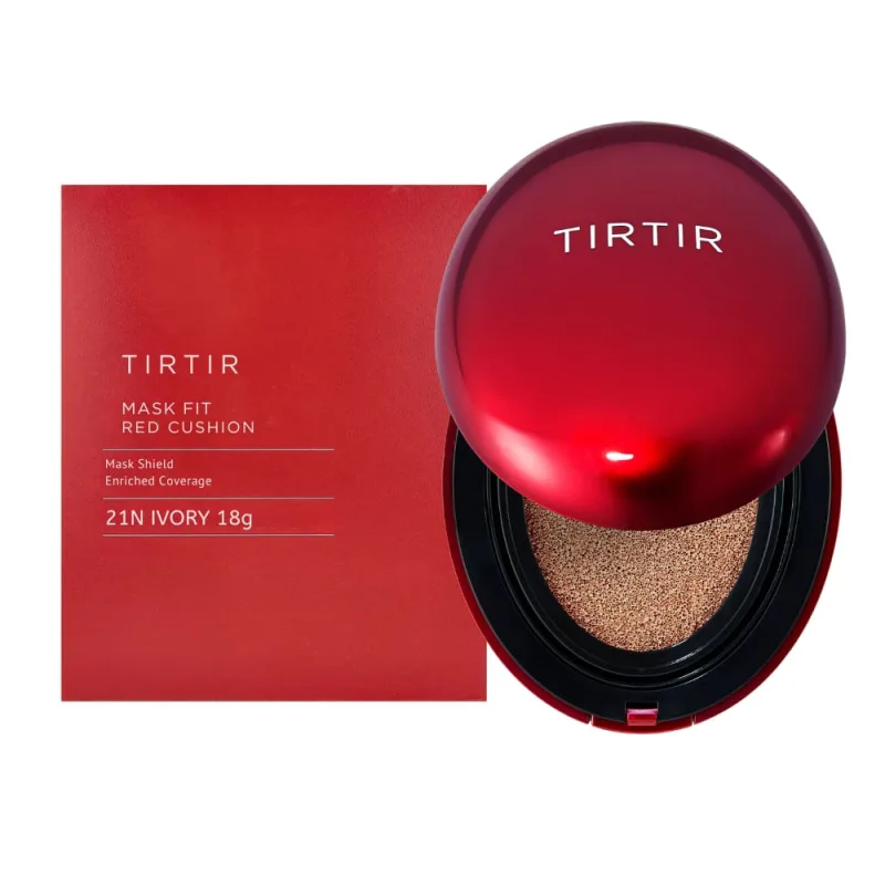 Mask Fit Red Cushion 21N Ivory Tirtir Base Líquida Compacta 18g - Tirtir - Beleza