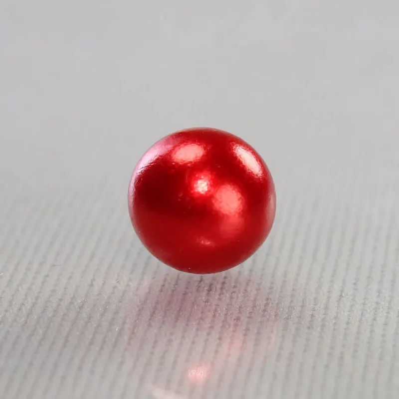 Perola Sem Furo 05Mm Em Abs Com 500Gr 201 - Vermelho