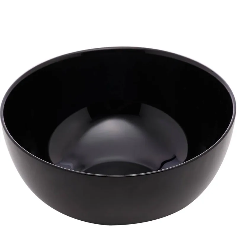 Bowl de Vidro 300ml Tigela Cumbuca Preta Shimeji Opalino Diwali Sobremesa Preto