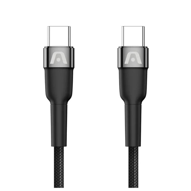 Cabo USB-C Argom Para USB-C 3.0m Dura Speed Nylon Fast Preto (MP)
