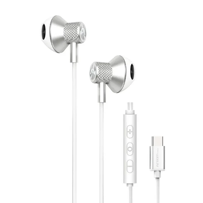 Fone De Ouvido Intra Auricular Argom ARGHS2032WT Tipo-c Branco (MP)