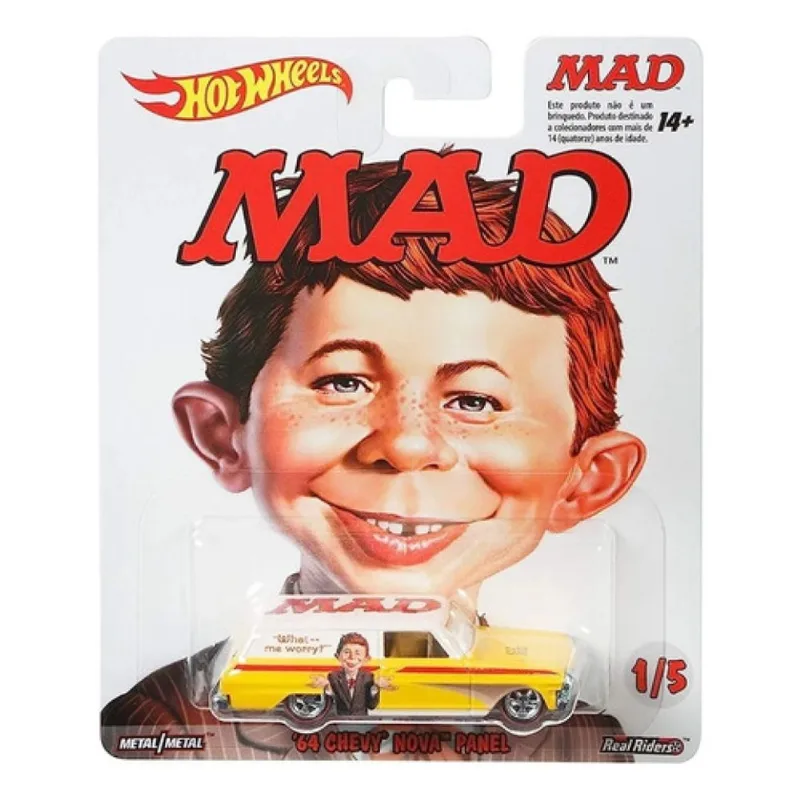 Hot Wheels Mad `64 Chevy Nova Panel Original 1magnus Amarelo